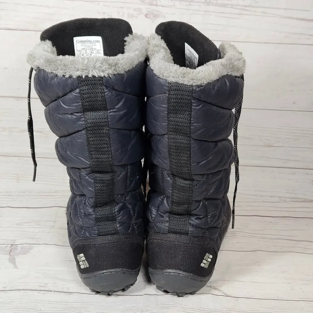 Columbia Minx Mid III Winter Boots Women's Black US 7.5 Waterproof Insulated